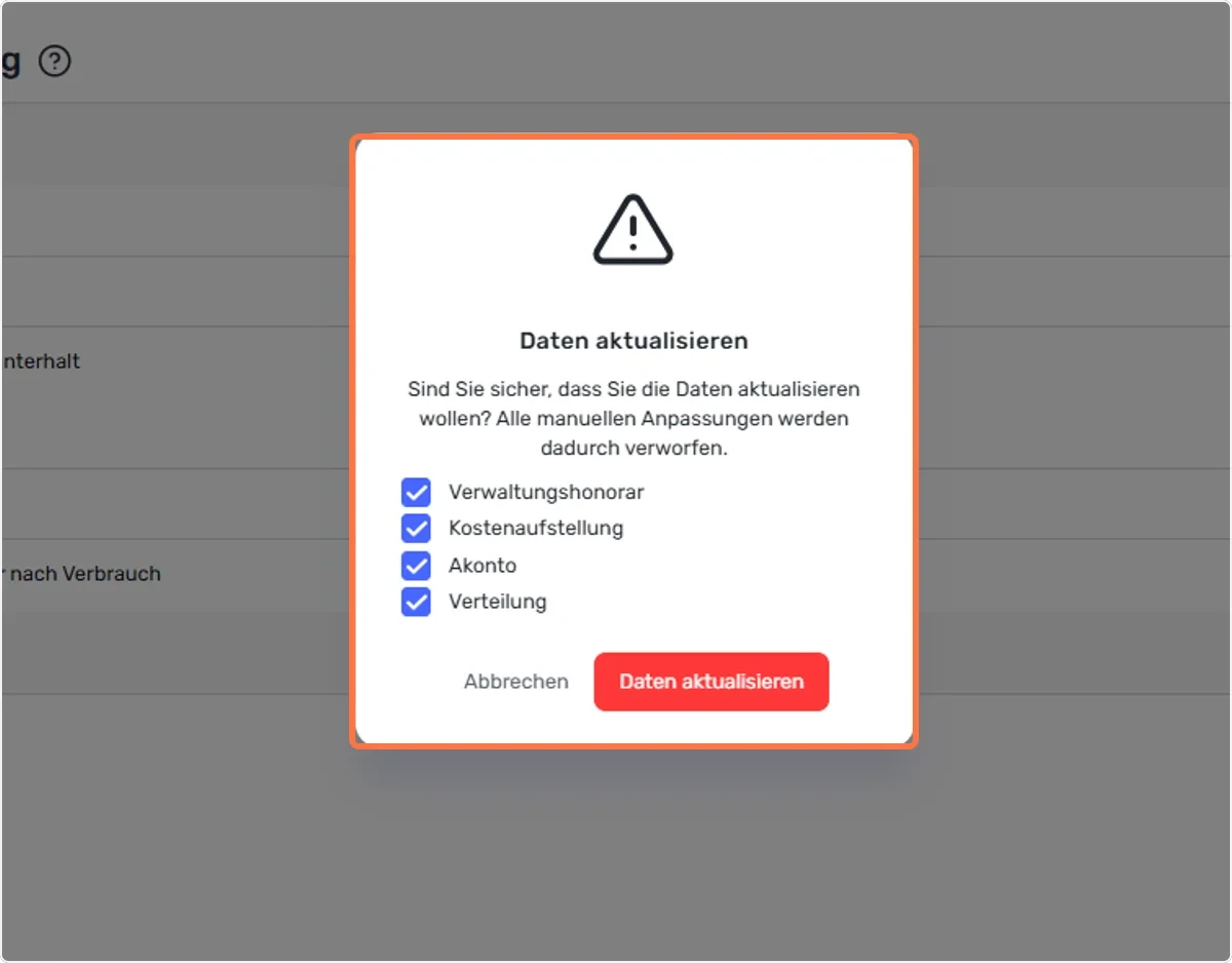 Bitte aktualisieren Sie jetzt Ihre Angaben, um fortzufahren.