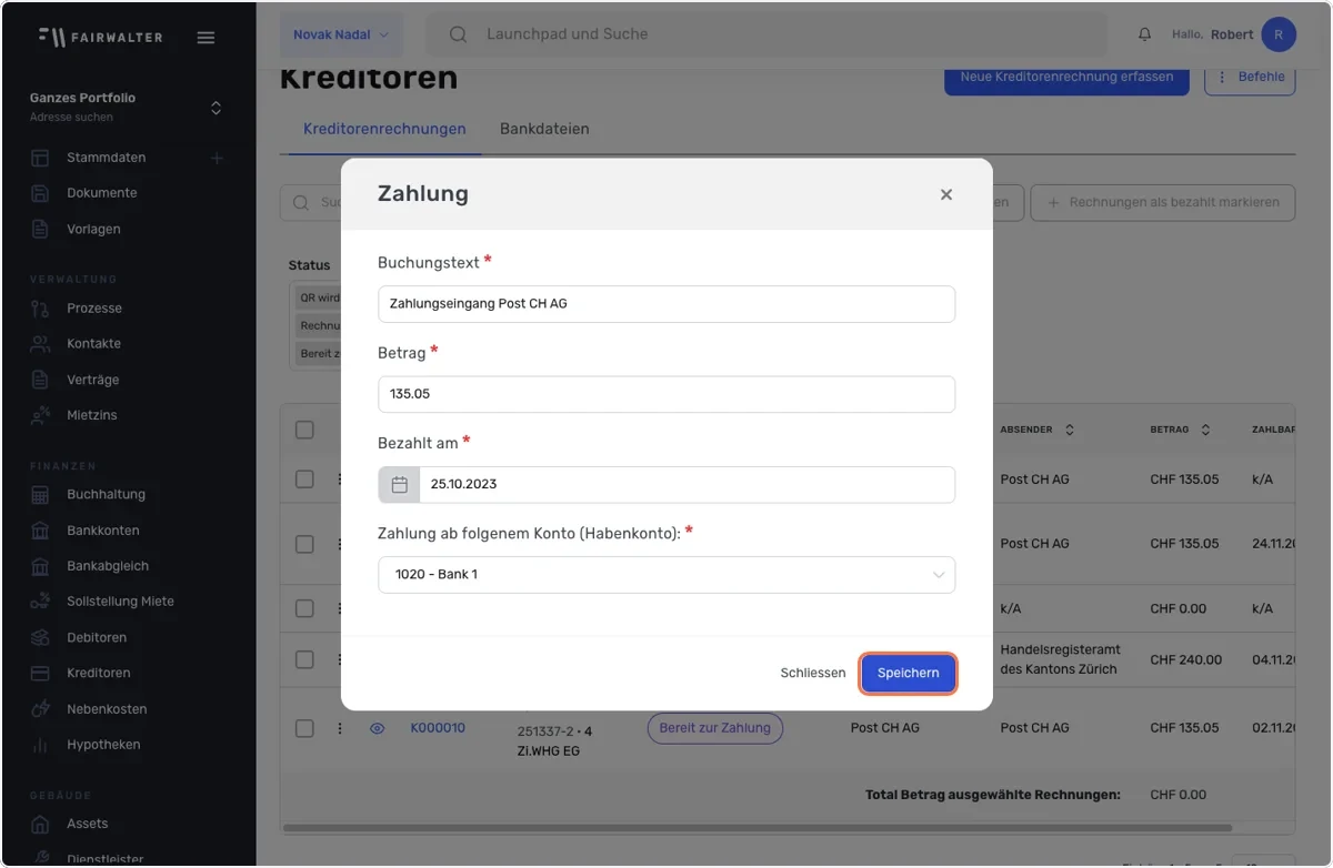 Daten bestätigen
