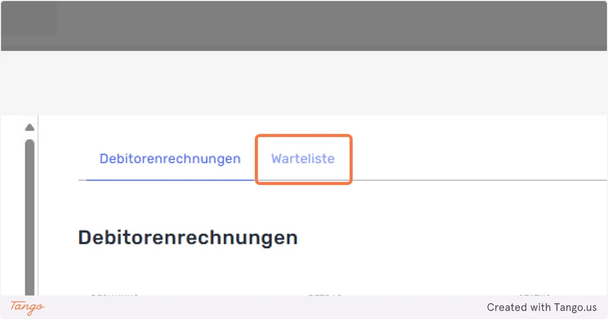 Gehen Sie zum Reiter Warteliste