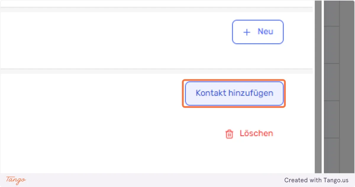 Hier haben Sie ebenfalls die Möglichkeit, einen Kontakt zur Warteliste hinzuzufügen.