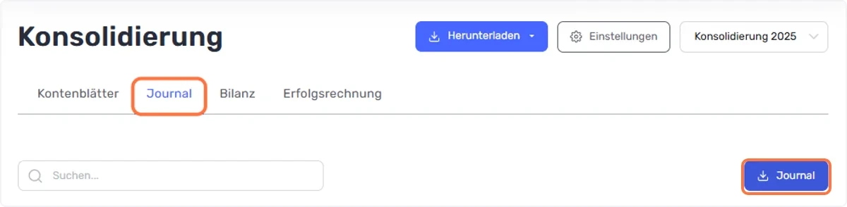 Klick auf Journal
