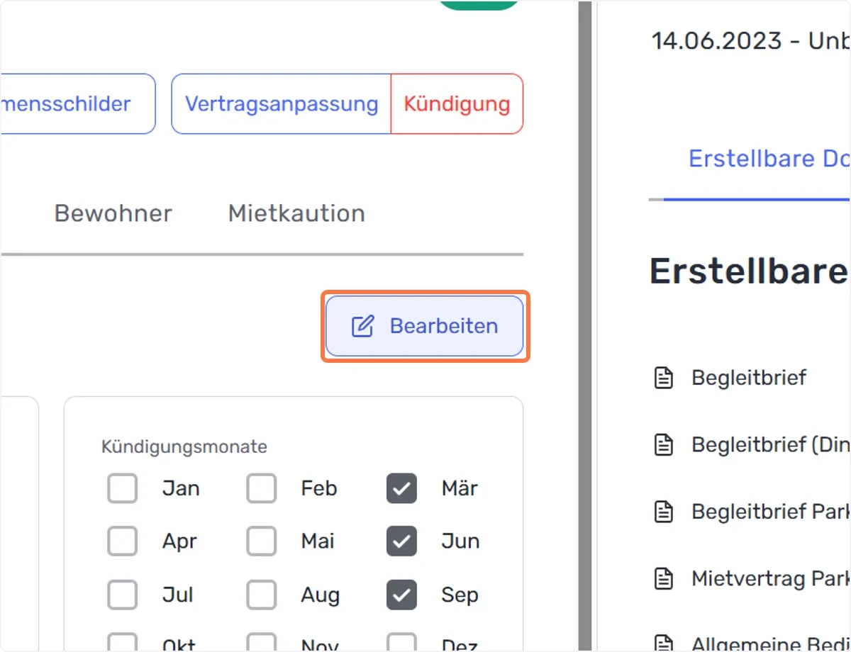 Klicken Sie auf Bearbeiten