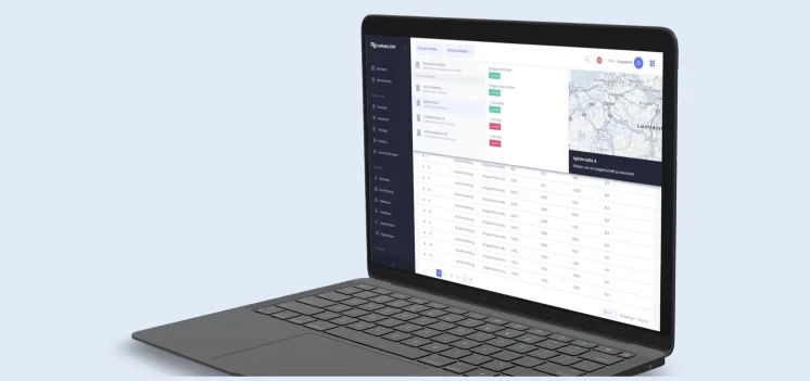 Laptop mit geöffneter Fairwalter-Oberfläche