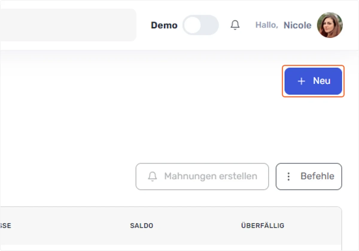 Neuen Kontakt erfassen