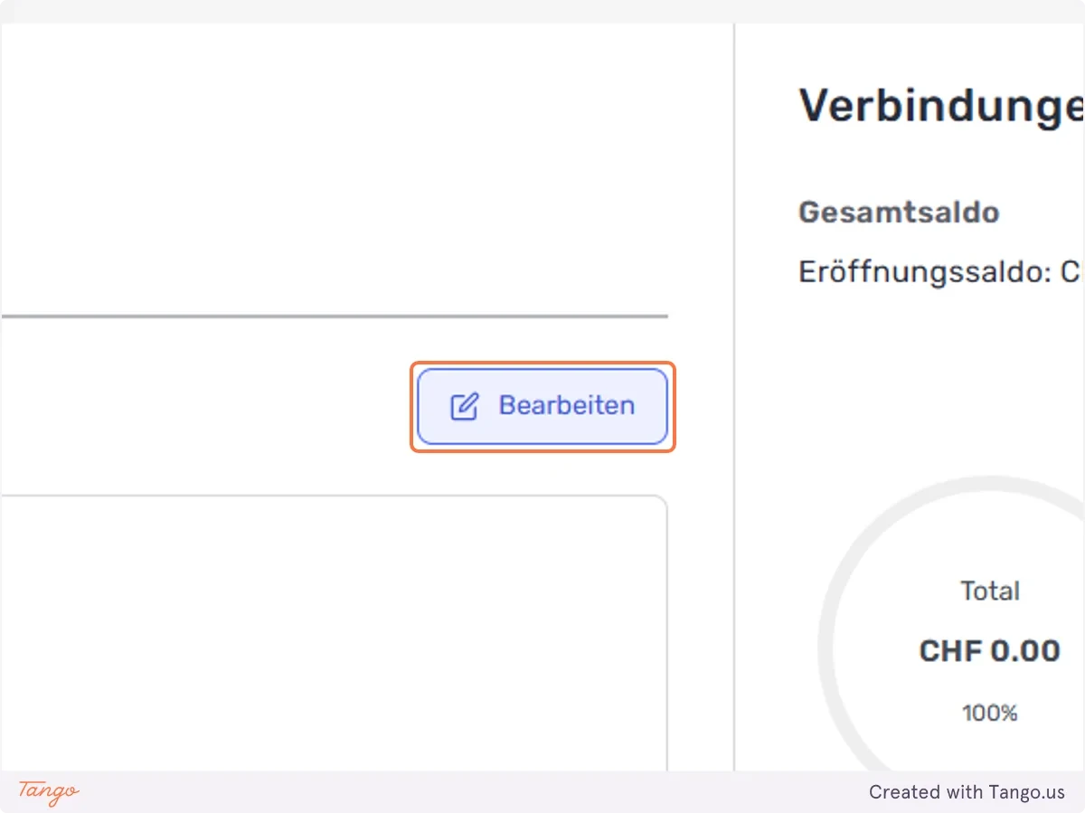 nun auf Bearbeiten