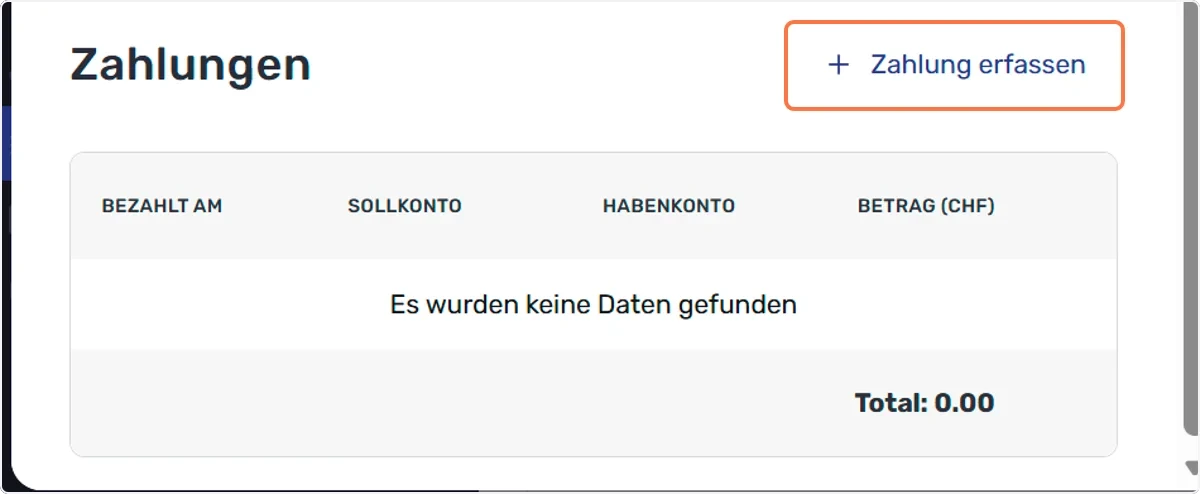 Vorgehen bei der Erfassung